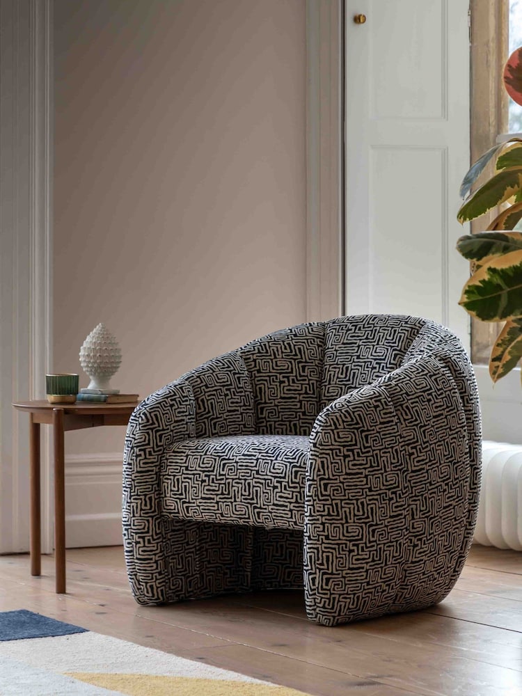 Gallery Home Multicoloured Astreus Tula Monochrome Tub Chair - Image 1 of 8 Gallery Home Multicoloured Astreus Tula Monochrome Tub Chair - Image 1 of 8