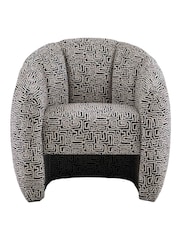 Gallery Home Multicoloured Astreus Tula Monochrome Tub Chair - Image 3 of 8