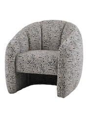 Gallery Home Multicoloured Astreus Tula Monochrome Tub Chair - Image 4 of 8