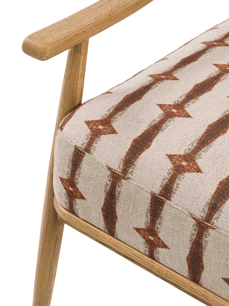 Gallery Home Natural Rivenrock Indra Stripe Armchair - Image 6 of 6 Gallery Home Natural Rivenrock Indra Stripe Armchair - Image 6 of 6