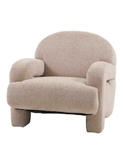 Gallery Home Beige Aethelred Mikah Wicker Armchair - Image 1 of 6