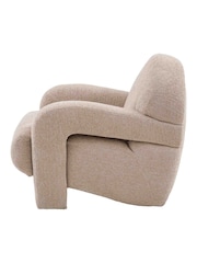 Gallery Home Beige Aethelred Mikah Wicker Armchair - Image 4 of 6