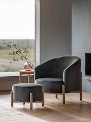 Gallery Home Natural Thracian Alaska Graphite Armchair - Image 1 of 6