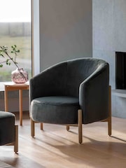 Gallery Home Natural Thracian Alaska Graphite Armchair - Image 2 of 6