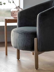 Gallery Home Natural Thracian Alaska Graphite Armchair - Image 3 of 6