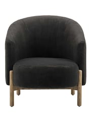 Gallery Home Natural Thracian Alaska Graphite Armchair - Image 4 of 6