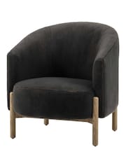 Gallery Home Natural Thracian Alaska Graphite Armchair - Image 5 of 6