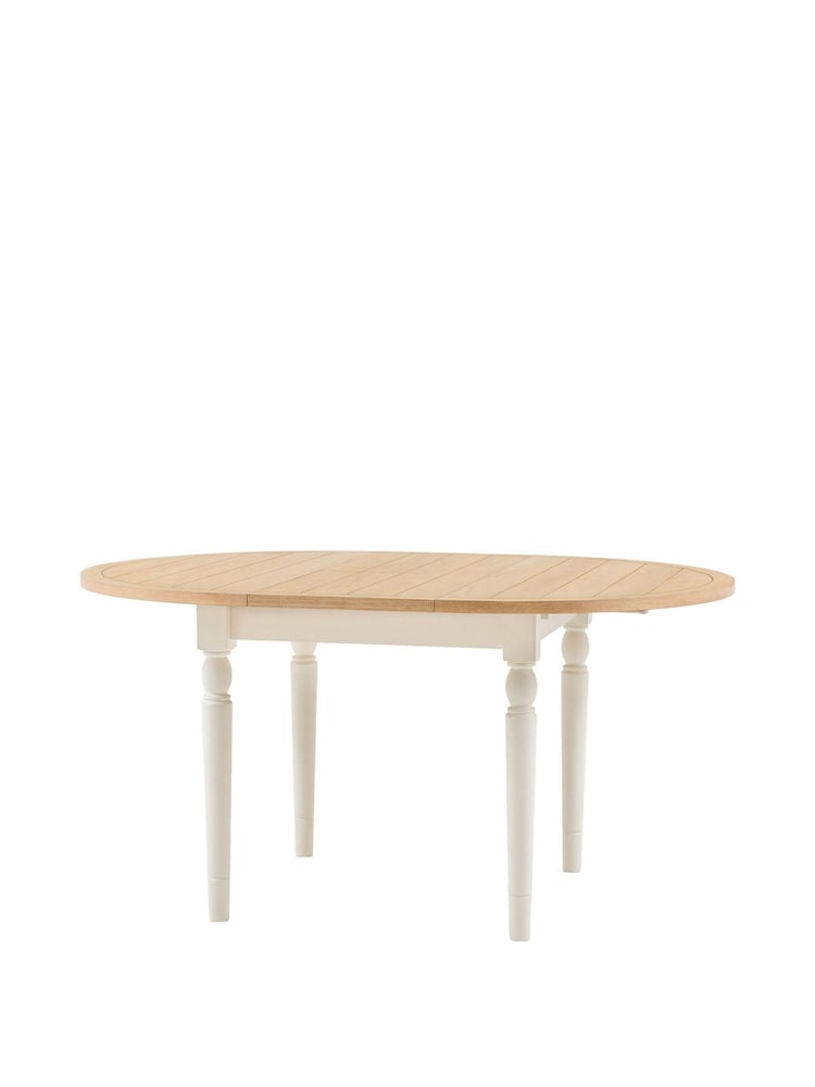 Gallery Home White Eisel Round Ext Dining Table - Image 1 of 5