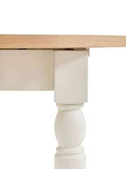 Gallery Home White Eisel Round Ext Dining Table - Image 2 of 5