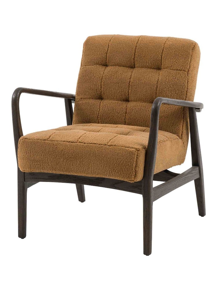 Gallery Home Ochre Harkonnen Faux Sheepskin Armchair - Image 2 of 7 Gallery Home Ochre Harkonnen Faux Sheepskin Armchair - Image 2 of 7