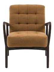 Gallery Home Ochre Harkonnen Faux Sheepskin Armchair - Image 4 of 7