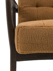 Gallery Home Ochre Harkonnen Faux Sheepskin Armchair - Image 5 of 7
