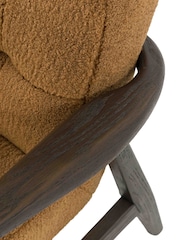 Gallery Home Ochre Harkonnen Faux Sheepskin Armchair - Image 6 of 7