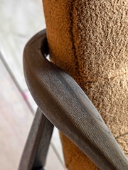 Gallery Home Ochre Harkonnen Faux Sheepskin Armchair - Image 7 of 7