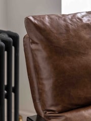 Gallery Home Brown Faelan Leather Lounger - Image 6 of 6