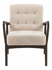 Gallery Home Brown Harkonnen Faux Sheepskin Armchair - Image 4 of 7