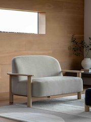 Gallery Home Natural Hesperus Willow Dusty 2 Seater Sofa - Image 1 of 6