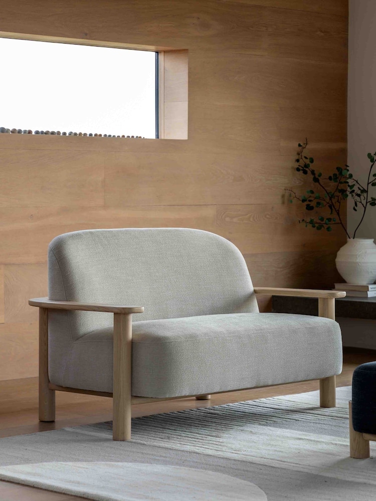Gallery Home Natural Hesperus Willow Dusty 2 Seater Sofa - Image 1 of 6