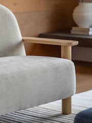 Gallery Home Natural Hesperus Willow Dusty 2 Seater Sofa - Image 3 of 6