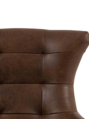 Gallery Home Brown Byzantium Leather Swivel Chair - Image 4 of 6