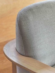 Gallery Home Natural Hesperus Willow Dusty Armchair - Image 5 of 6