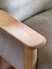 Gallery Home Natural Hesperus Willow Dusty Armchair - Image 6 of 6