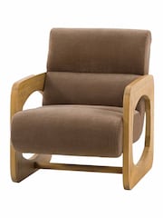 Gallery Home Natural Maverick Verona Sepia Armchair - Image 3 of 5