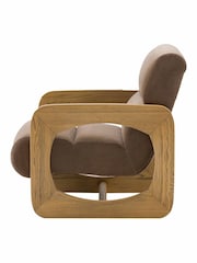Gallery Home Natural Maverick Verona Sepia Armchair - Image 4 of 5