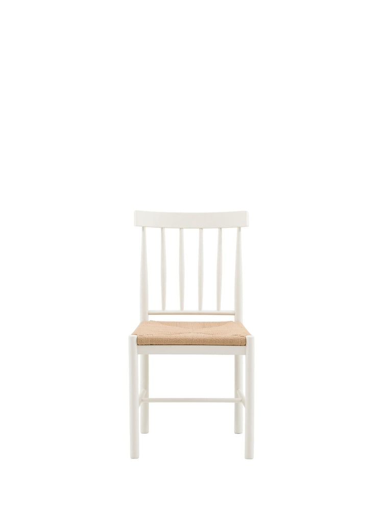 Gallery Home Set of 2 White Eisel Dining Chair - Image 2 of 6