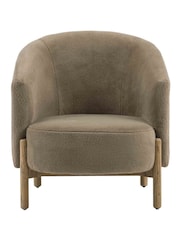 Gallery Home Natural Thracian Alaska Khaki Armchair - Image 3 of 6