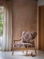 Gallery Home Natural Rivenrock Zari Jacquard Armchair - Image 1 of 6