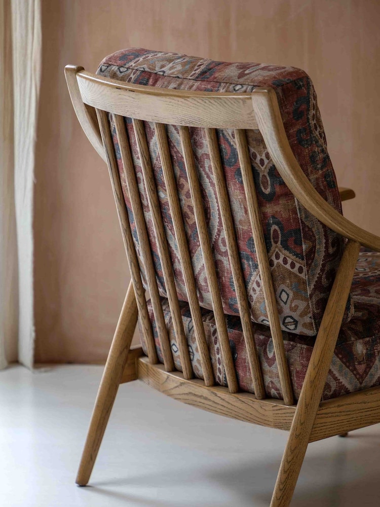 Gallery Home Natural Rivenrock Zari Jacquard Armchair - Image 2 of 6