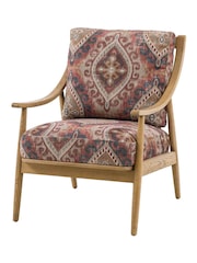 Gallery Home Natural Rivenrock Zari Jacquard Armchair - Image 4 of 6