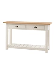 Gallery Home White Eisel 2 Drawer Console - Image 2 of 6