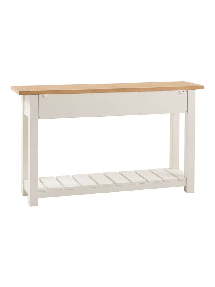 Gallery Home White Eisel 2 Drawer Console - Image 6 of 6