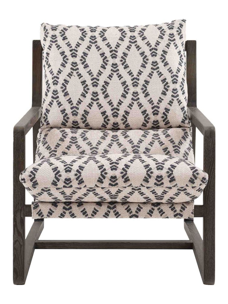 Gallery Home Natural Balthazar Obi Diamond Lounge Chair - Image 7 of 7