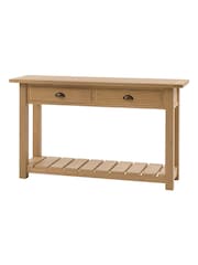 Gallery Home Natural Eisel 2 Drawer Console Table - Image 4 of 6