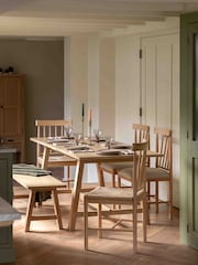 Gallery Home Natural Eisel Ext Trestle Dining Table - Image 4 of 6