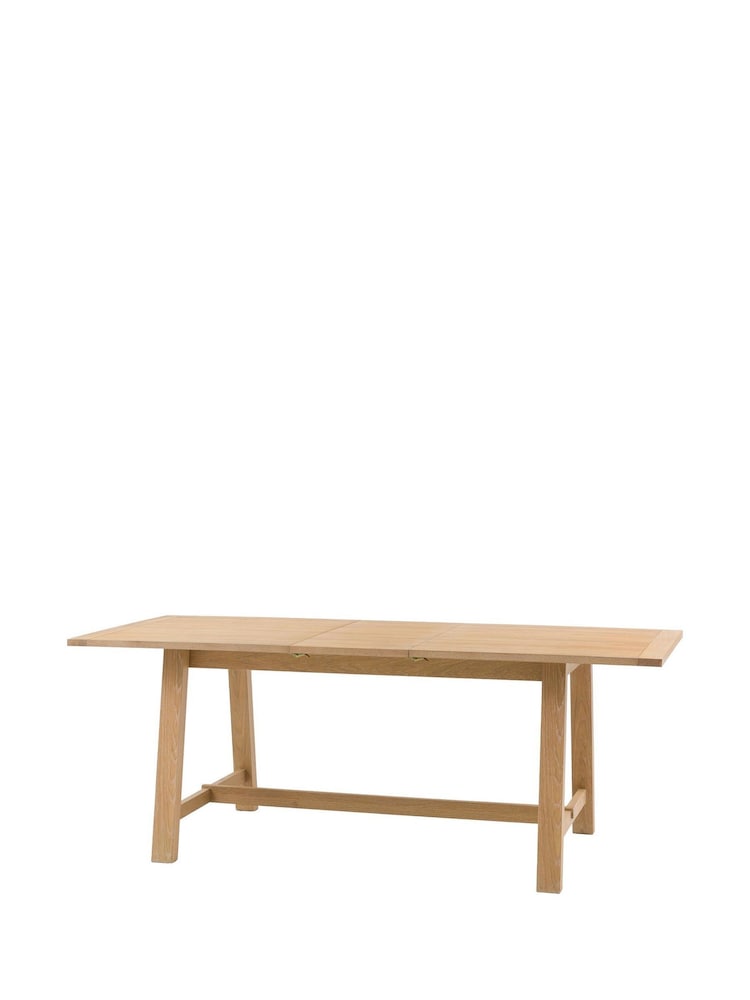 Gallery Home Natural Eisel Ext Trestle Dining Table - Image 6 of 6 Gallery Home Natural Eisel Ext Trestle Dining Table - Image 6 of 6
