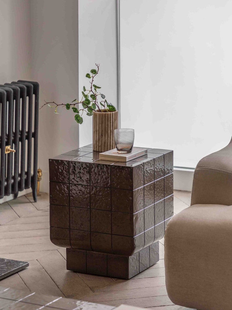 Gallery Home Brown Nereus Side Table - Image 1 of 4 Gallery Home Brown Nereus Side Table - Image 1 of 4