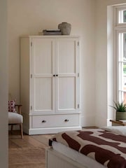 Gallery Home White Eisel Wardrobe - Image 1 of 7