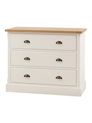 Gallery Home White Eisel 3 Drawer Chest - Image 4 of 5