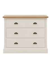 Gallery Home White Eisel 3 Drawer Chest - Image 5 of 5