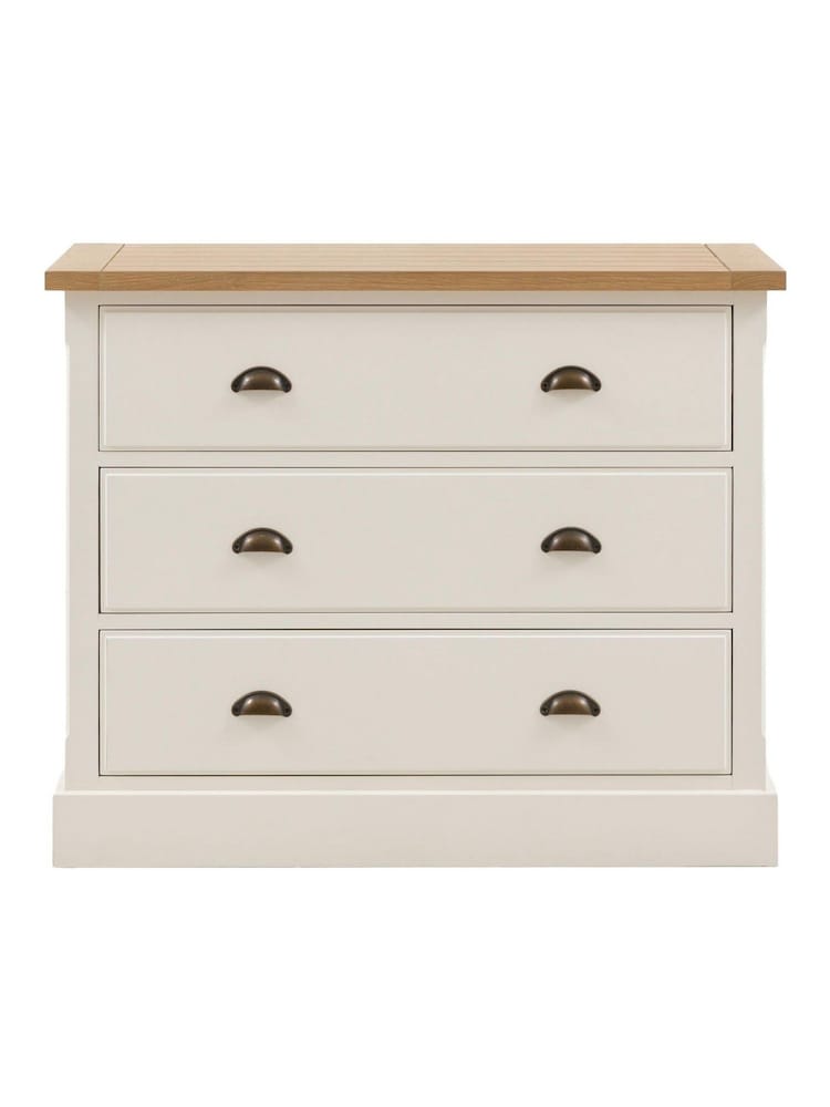 Gallery Home White Eisel 3 Drawer Chest - Image 5 of 5