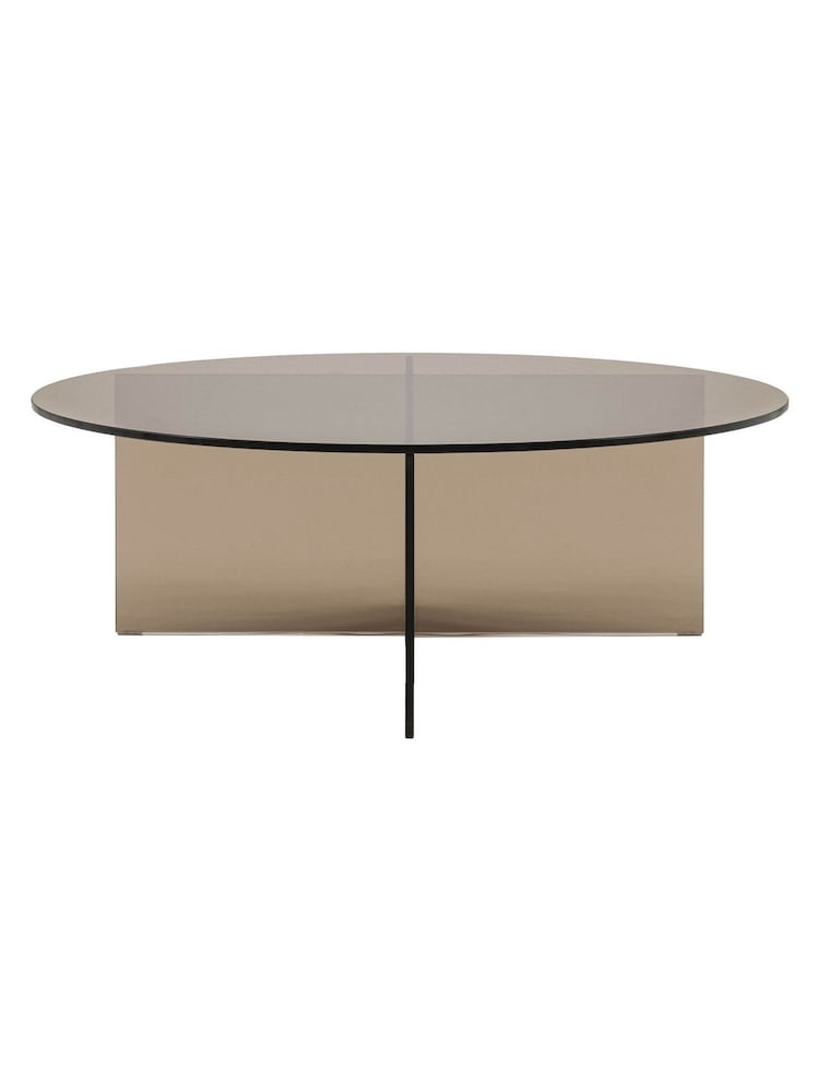 Gallery Home Charcoal Grey Phrixus Glass Coffee Table - Image 5 of 5 Gallery Home Charcoal Grey Phrixus Glass Coffee Table - Image 5 of 5