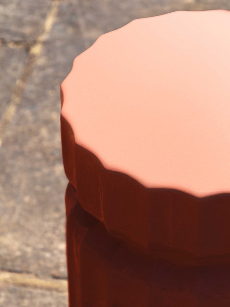 Gallery Home Rust Red Chiron Side Table - Image 2 of 4 Gallery Home Rust Red Chiron Side Table - Image 2 of 4