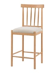 Gallery Home Set of 2 Natural Eisel Uph Bar Stool - Image 2 of 5