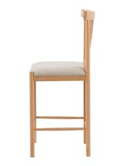 Gallery Home Set of 2 Natural Eisel Uph Bar Stool - Image 3 of 5