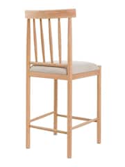 Gallery Home Set of 2 Natural Eisel Uph Bar Stool - Image 4 of 5