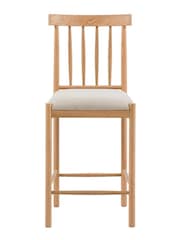 Gallery Home Set of 2 Natural Eisel Uph Bar Stool - Image 5 of 5